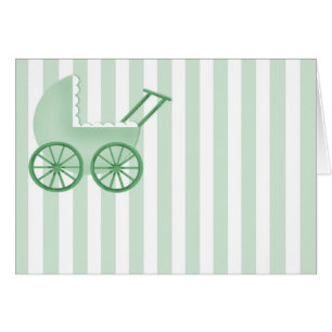 Buggy Card (Baby) (Grönt) OBS Kort