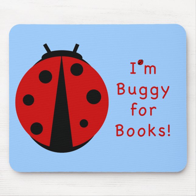 Buggy för bokar Mousepad Musmatta (Framsidan)