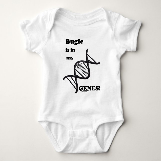 Buglen är i min gener t-shirt (Framsida)