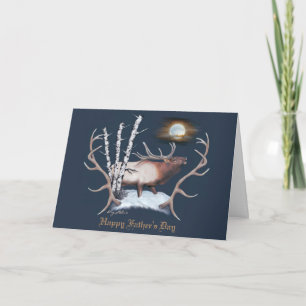 Bugling Bull Elk Helgkort