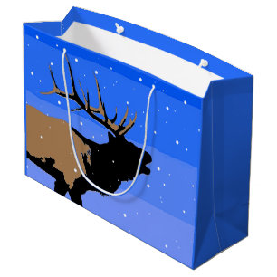 Bugling Elk in Winter - Original Wildlife Art