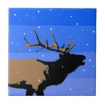 Bugling Elk in Winter - Original Wildlife Art Kakelplatta<br><div class="desc">Bugling Elk i Winter porträtt, originalmålning. Vi specialiserar oss på söt och rolig originalkonst. Köp den för dig själv eller som en underbar gåva till dina Elk-älskande vänner. Var kreativ - klicka på CUSTOMIZE om du vill lägga till/ta bort/ändra text, ändra storlek på bild, ändra färg eller något annat som...</div>