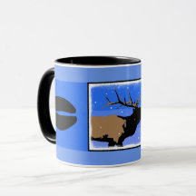Bugling Elk in Winter - Original Wildlife Art