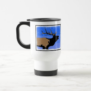 Bugling Elk in Winter - Original Wildlife Art Resemugg