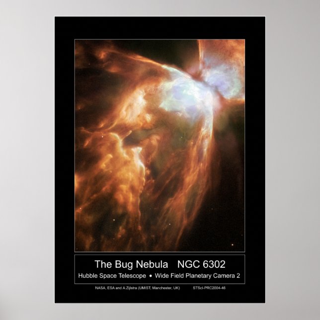 BugNebula-NGC6302-2004-46a Poster (Framsidan)