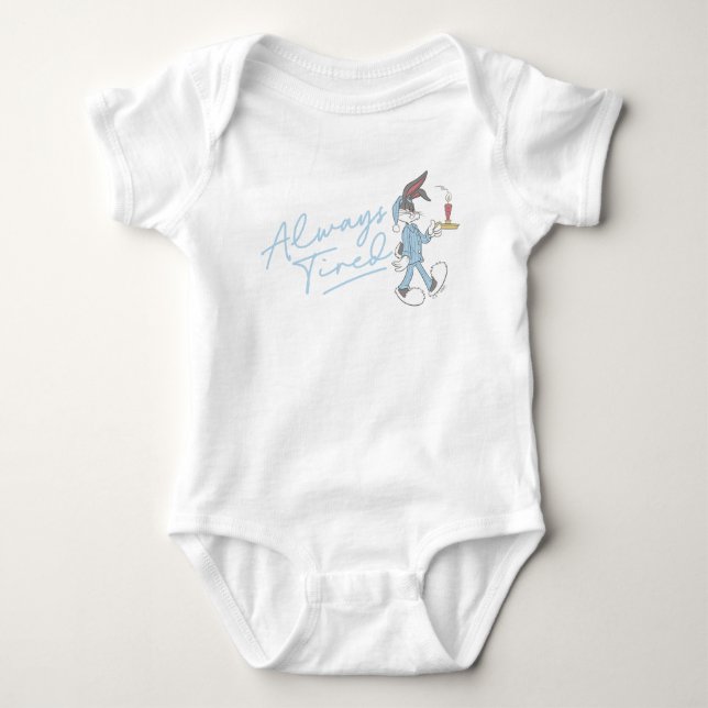 BUGS BUNNY™ Alltid Trött T Shirt (Framsida)