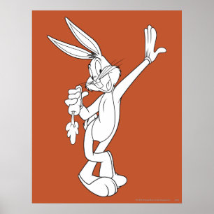 BUGS BUNNY™ Äter Morot Poster