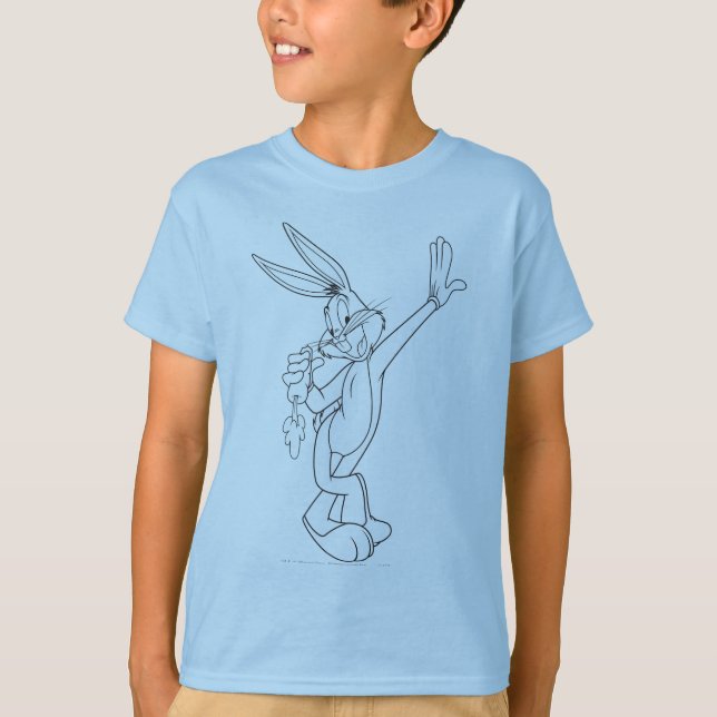BUGS BUNNY™ Äter Morot T Shirt (Framsida)