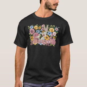 BUGS BUNNY™ Blommig Brodyrgrafik T Shirt