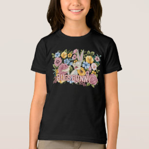 BUGS BUNNY™ Blommig Brodyrgrafik T Shirt