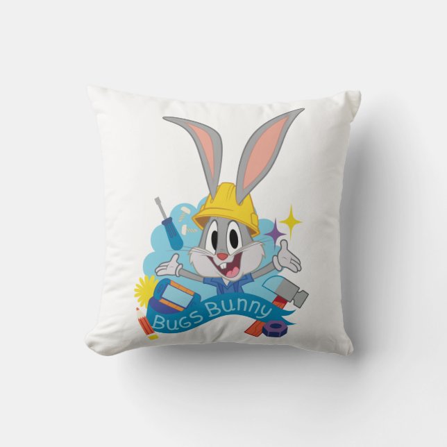 BUGS BUNNY BUILDERS™| BUGS BUNNY™ Karaktärsdesign Kudde (Framsida)