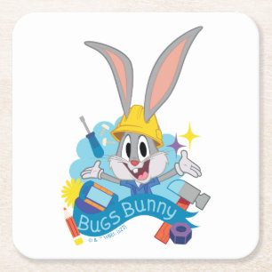 BUGS BUNNY BUILDERS™ BUGS BUNNY™ Karaktärsdesign Underlägg Papper Kvadrat