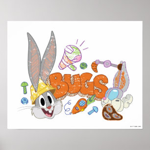 BUGS BUNNY BUILDERS™ BUGS BUNNY™ Skisskonst Poster