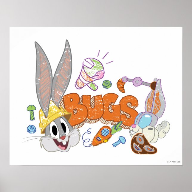 BUGS BUNNY BUILDERS™| BUGS BUNNY™ Skisskonst Poster (Framsidan)