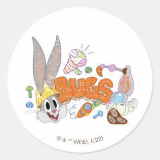 BUGS BUNNY BUILDERS™| BUGS BUNNY™ Skisskonst Runt Klistermärke