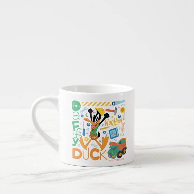 BUGS BUNNY BUILDERS™| DAFFY DUCK™ Arbetsredskap Espressomugg (Vänster)