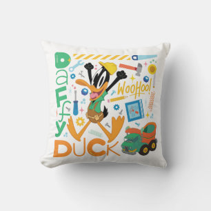 BUGS BUNNY BUILDERS™ DAFFY DUCK™ Arbetsredskap Kudde