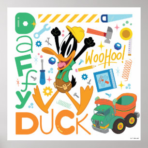 BUGS BUNNY BUILDERS™  DAFFY DUCK™ Arbetsredskap Poster