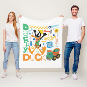 BUGS BUNNY BUILDERS™  DAFFY DUCK™ Byggverktyg Fleecefilt
