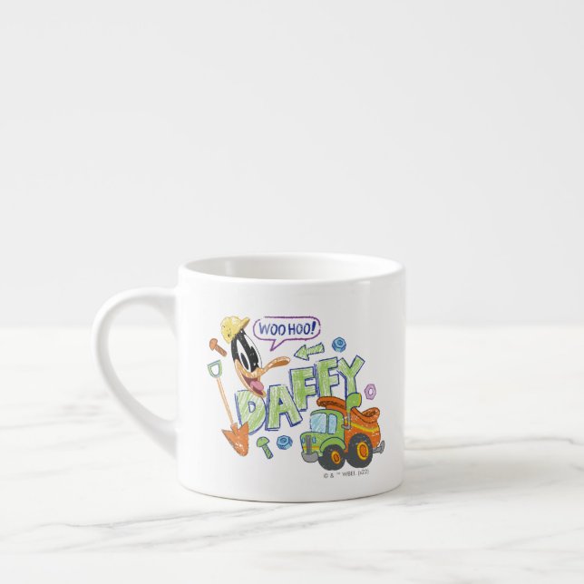 BUGS BUNNY BUILDERS™| DAFFY DUCK™ Skisskonst Espressomugg (Vänster)