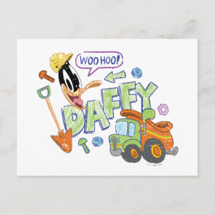 BUGS BUNNY BUILDERS™ DAFFY DUCK™ Skisskonst Vykort