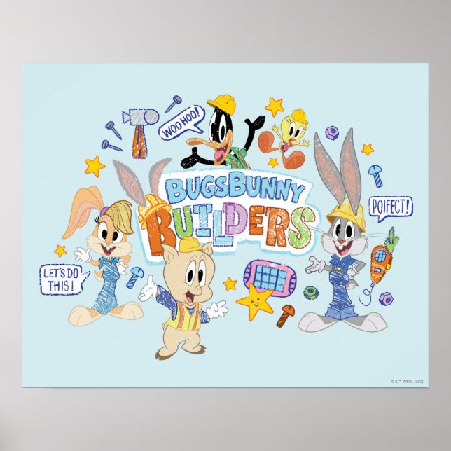 BUGS BUNNY BUILDERS™| Group Sketch Art Poster (Framsidan)