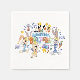 BUGS BUNNY BUILDERS™ Grupp Sketch Art Pappersservett