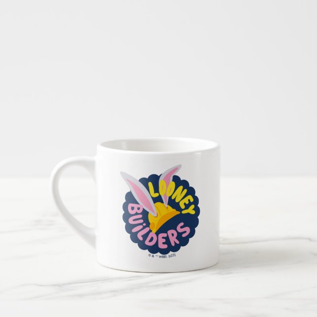 BUGS BUNNY BUILDERS™| Hard Hat Scalloped Logo Espressomugg (Vänster)