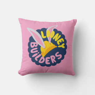 BUGS BUNNY BUILDERS™ Hård hatt Scalloped Logotyp Kudde