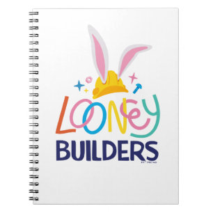 BUGS BUNNY BUILDERS™ Hård hjälm staplade logotyp Anteckningsbok
