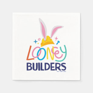 BUGS BUNNY BUILDERS™ Hård hjälm staplade logotyp Pappersservett