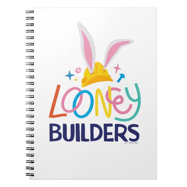 BUGS BUNNY BUILDERS™| Hård Huvanhög Logotyp Anteckningsbok (Framsidan)