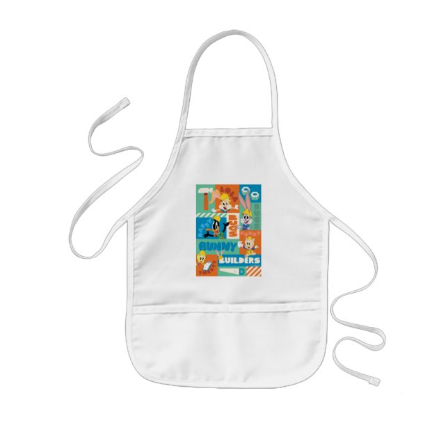 BUGS BUNNY BUILDERS™| Karaktärsgridmönster Barnförkläde (Framsidan)
