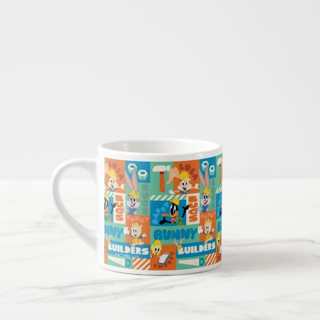 BUGS BUNNY BUILDERS™| Karaktärsgridmönster Espressomugg (Vänster)