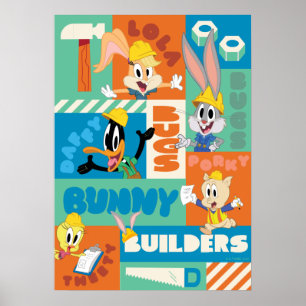 BUGS BUNNY BUILDERS™ Karaktärsgridmönster Poster