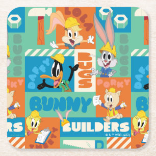 BUGS BUNNY BUILDERS™ Karaktärsgridmönster Underlägg Papper Kvadrat