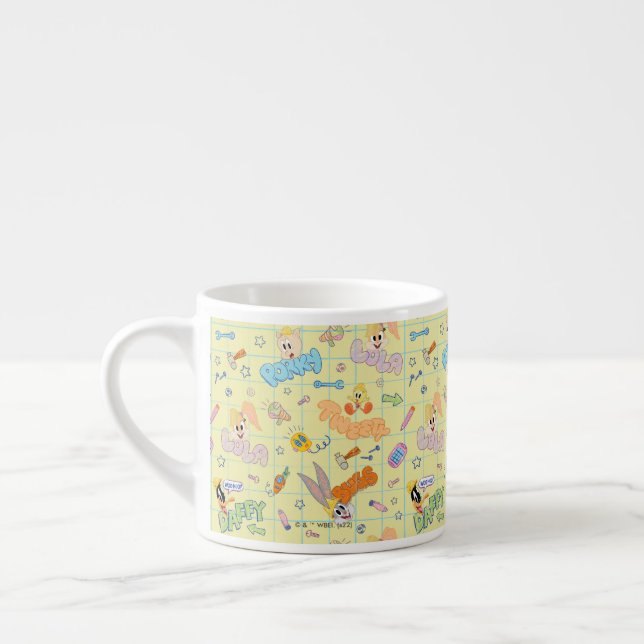 BUGS BUNNY BUILDERS™| Karaktärsteckning Mönster Espressomugg (Vänster)