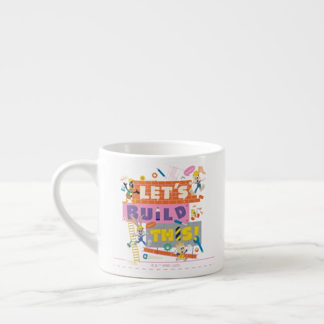 BUGS BUNNY BUILDERS™| "Låt oss bygga detta" Arbets Espressomugg (Vänster)