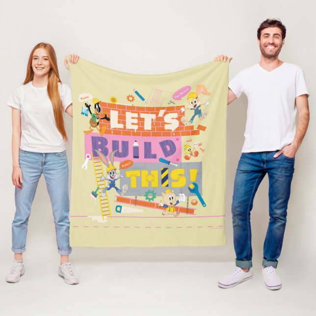 BUGS BUNNY BUILDERS™| "Låt oss bygga detta" Arbets Fleecefilt (På plats)