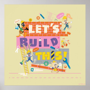 BUGS BUNNY BUILDERS™ "Låt oss bygga detta" Byggar Poster