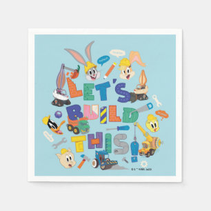 BUGS BUNNY BUILDERS™ "Låt oss bygga detta" Collag Pappersservett