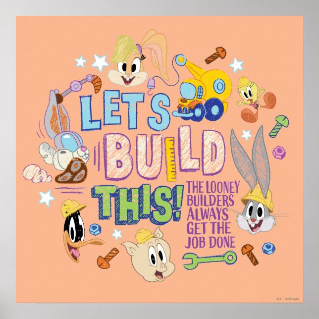 BUGS BUNNY BUILDERS™| "Låt oss bygga detta" Sketch Poster (Framsidan)