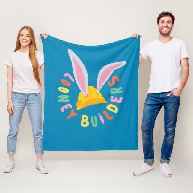 BUGS BUNNY BUILDERS™| Logotyp för hjälmkrets Fleecefilt (På plats)