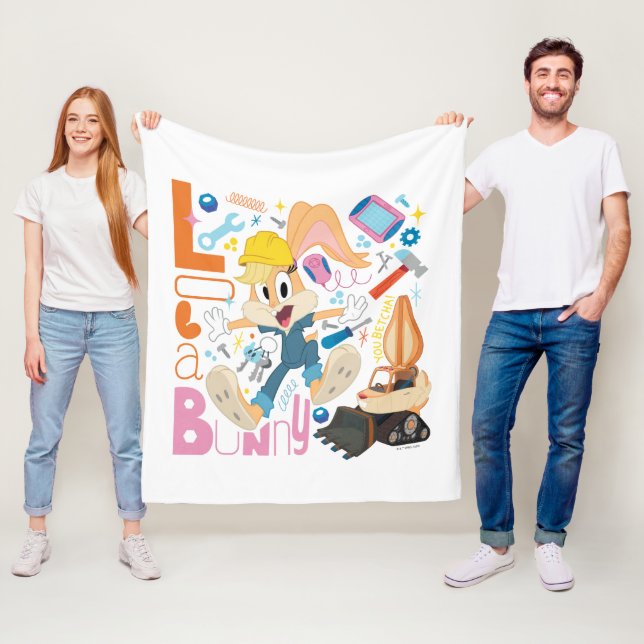 BUGS BUNNY BUILDERS™| Lola Bunny Arbetsredskap Fleecefilt (På plats)