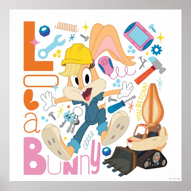 BUGS BUNNY BUILDERS™| Lola Bunny Arbetsredskap Poster (Framsidan)