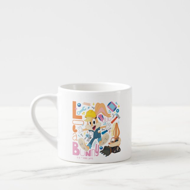 BUGS BUNNY BUILDERS™| Lola Bunny Byggnadsverktyg Espressomugg (Vänster)