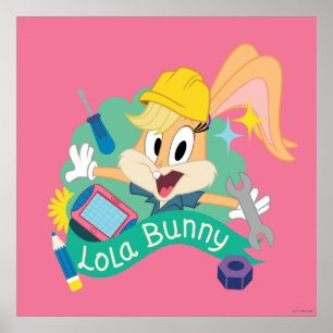 BUGS BUNNY BUILDERS™ Lola Bunny Karaktärsdesign Poster