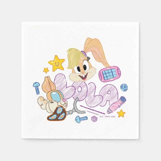 BUGS BUNNY BUILDERS™| Lola Sketch Art Pappersservett (Framsidan)