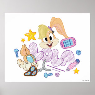 BUGS BUNNY BUILDERS™ Lola Sketch Art Poster