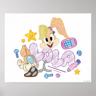 BUGS BUNNY BUILDERS™| Lola Sketch Art Poster